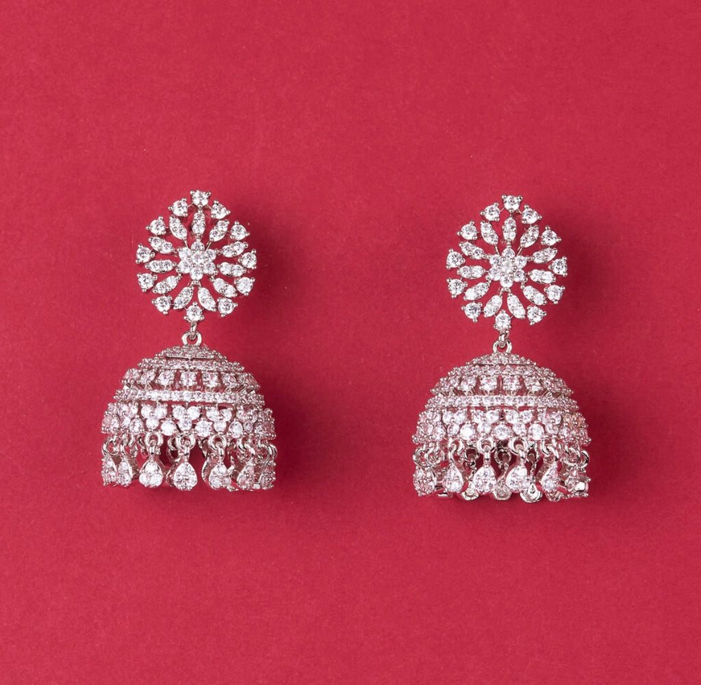 Iced Cubic Zirconia Jhumka’s