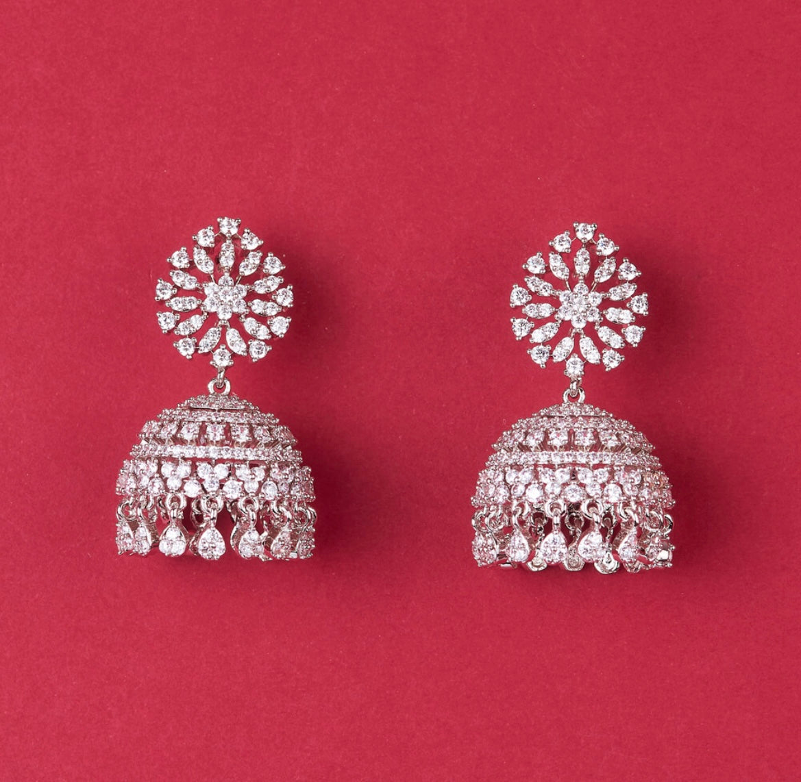 Iced Cubic Zirconia Jhumka’s