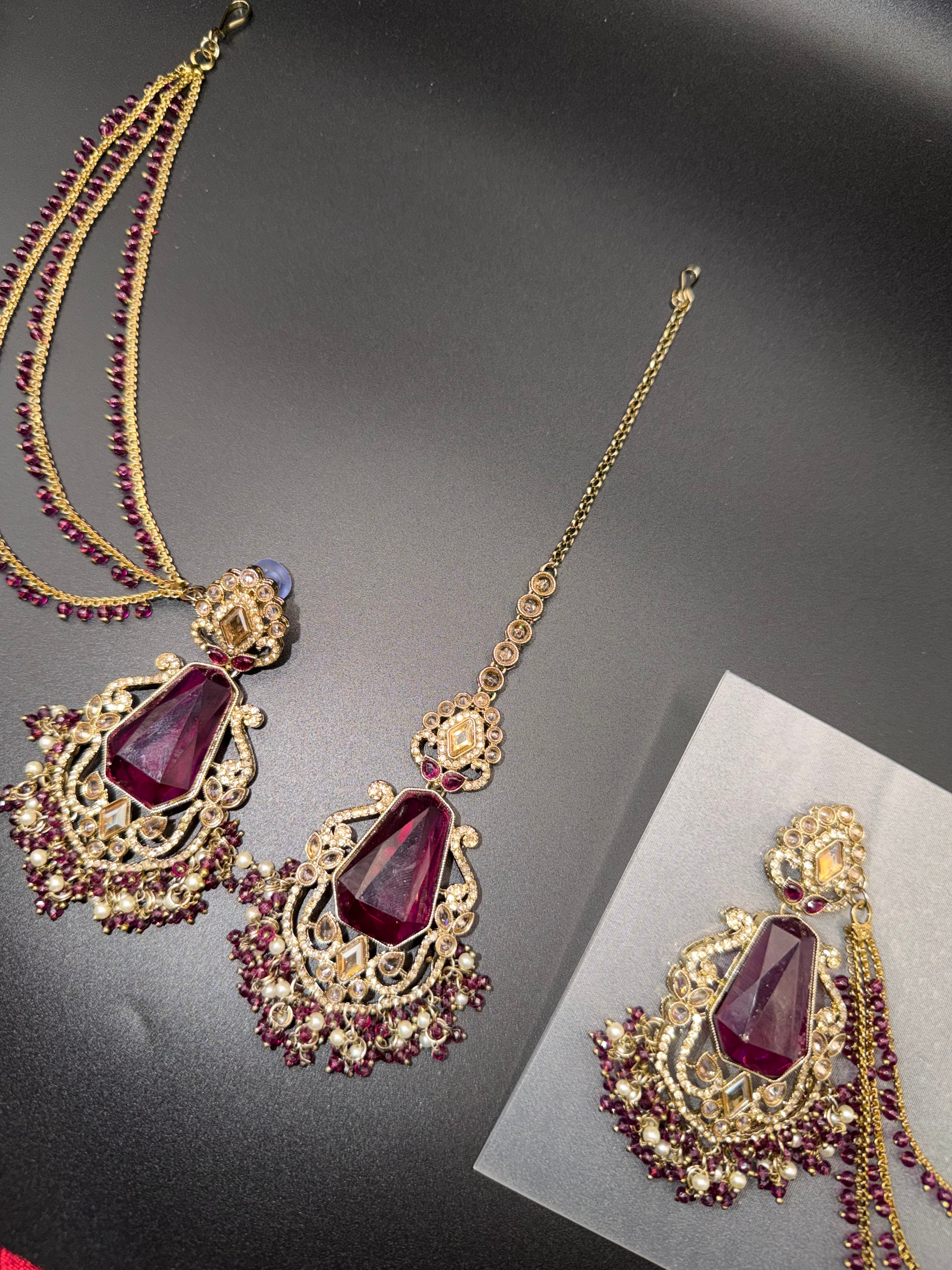 Sahara Earrings Tikka set