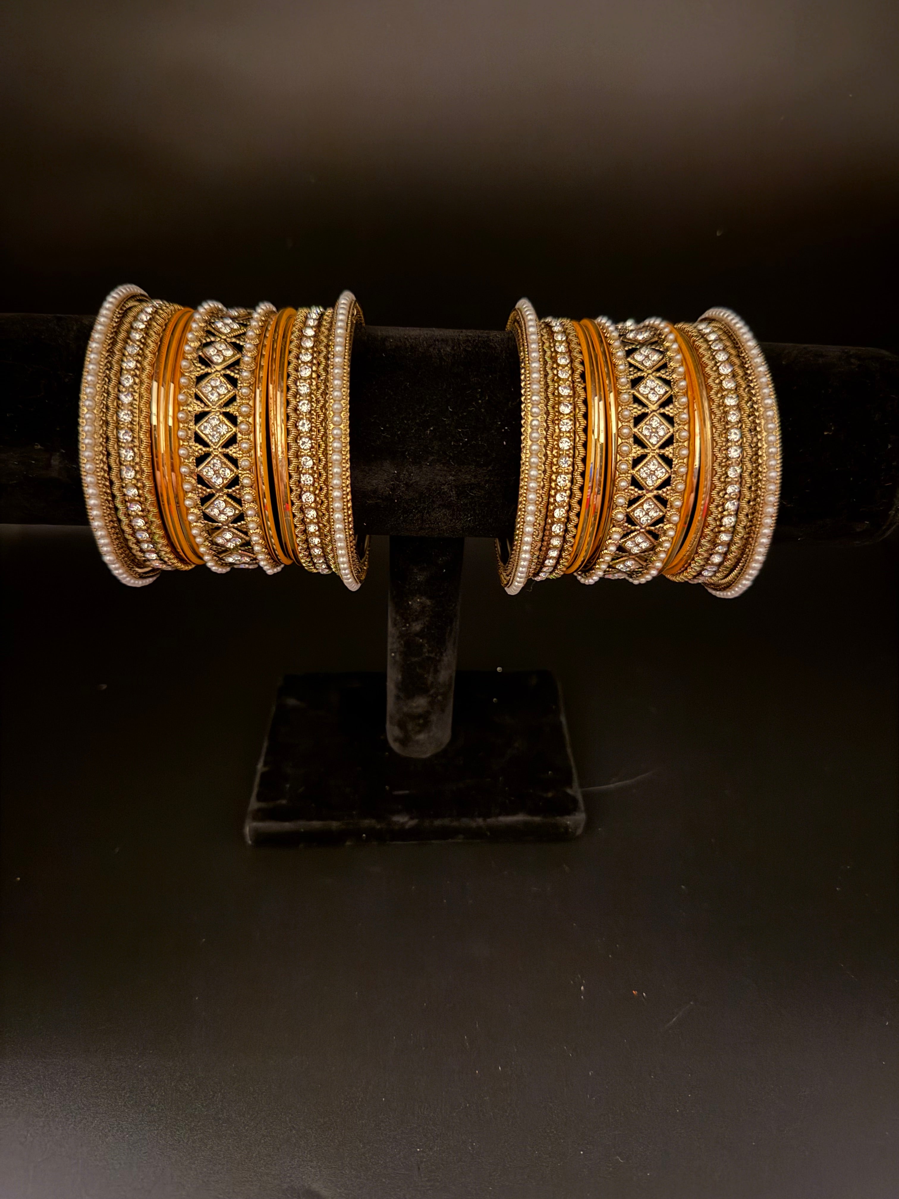Gold Bangles Set