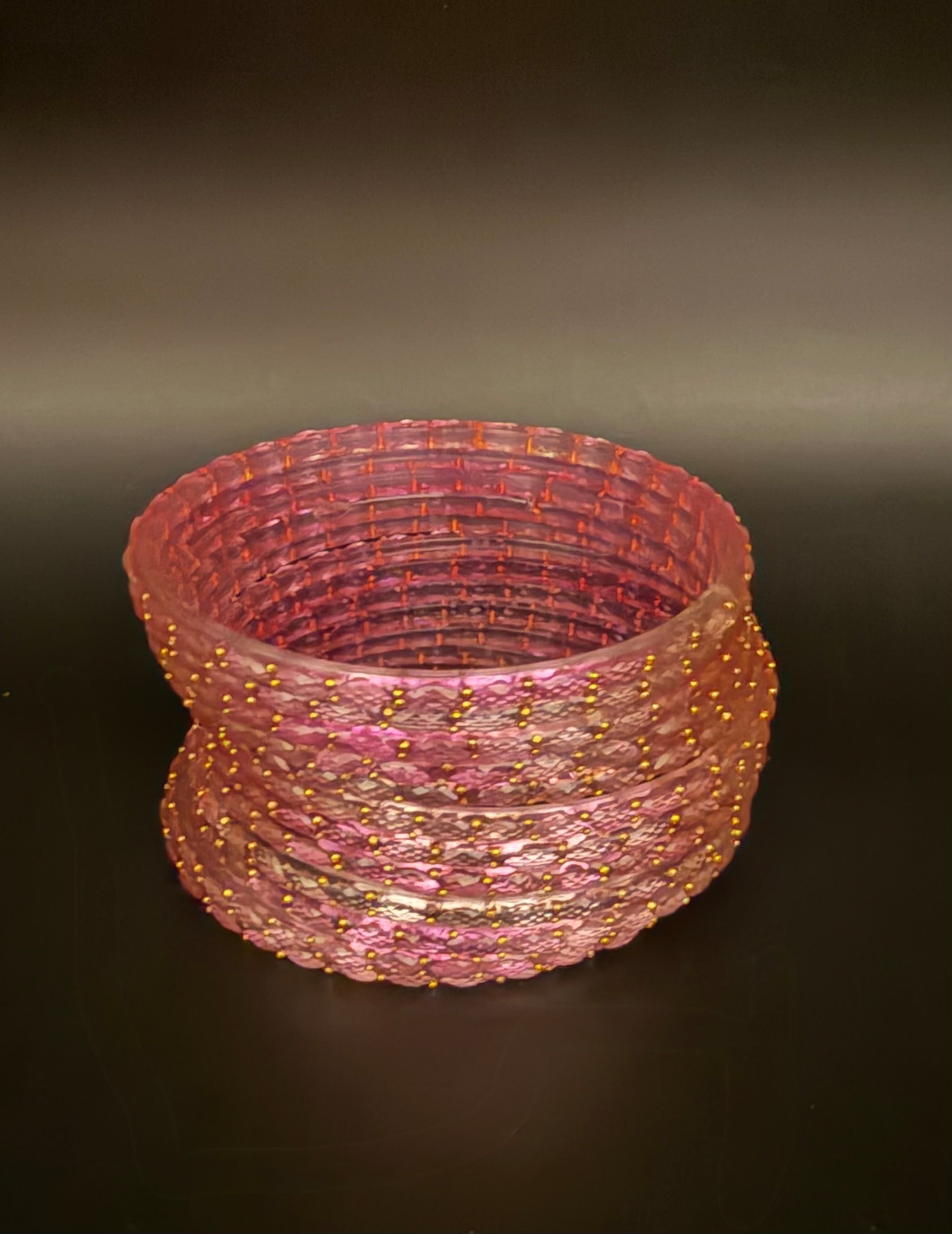 Raindrop Glass Bangles (Set of 10-12)