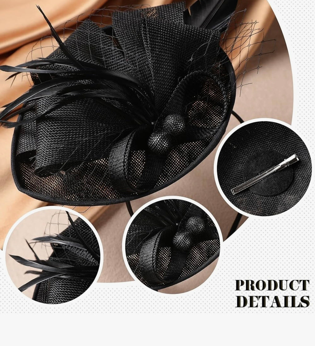 Burgundy Fascinator