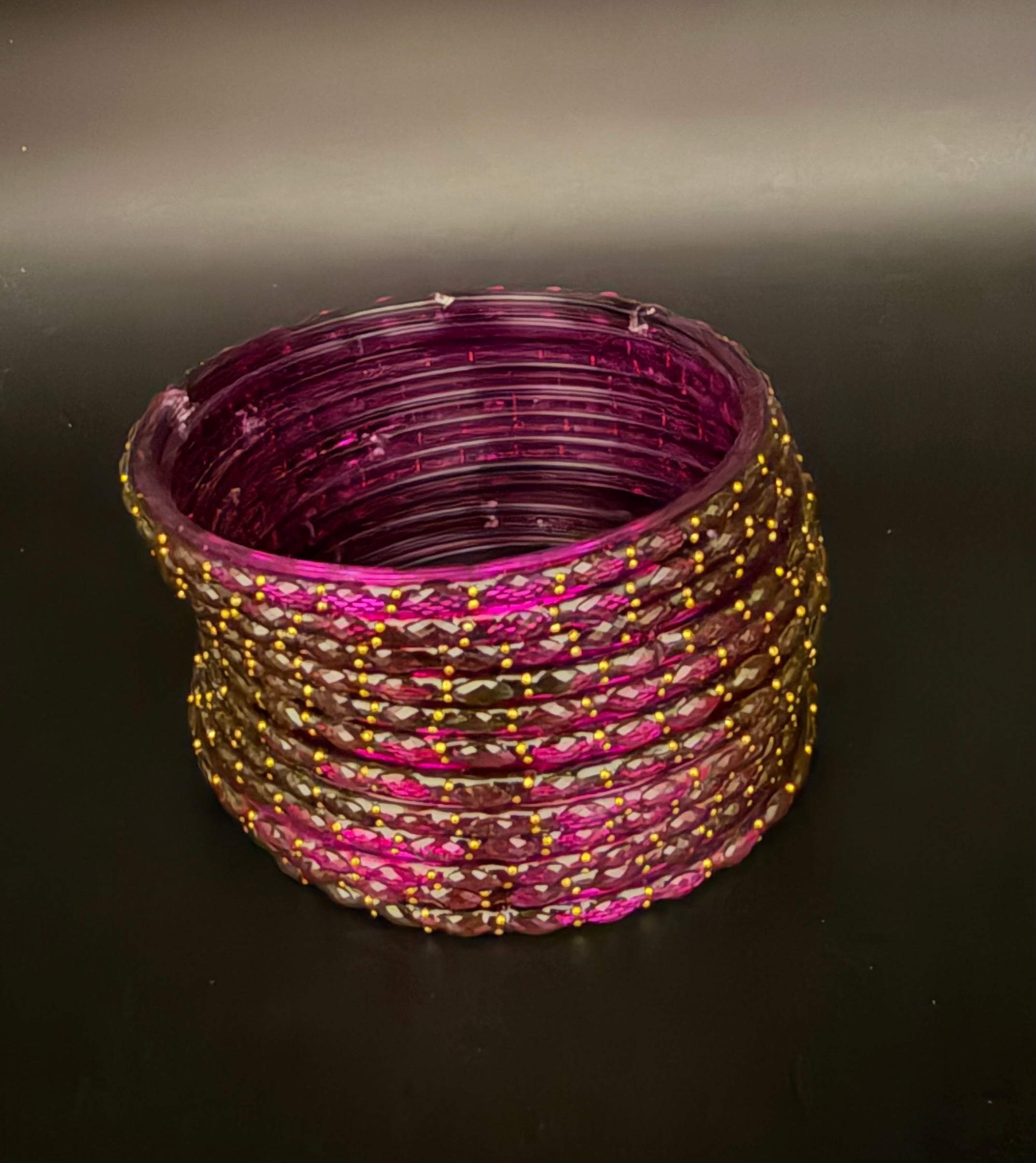 Raindrop Glass Bangles (Set of 10-12)