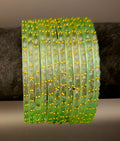 Raindrop Glass Bangles (Set of 10-12)
