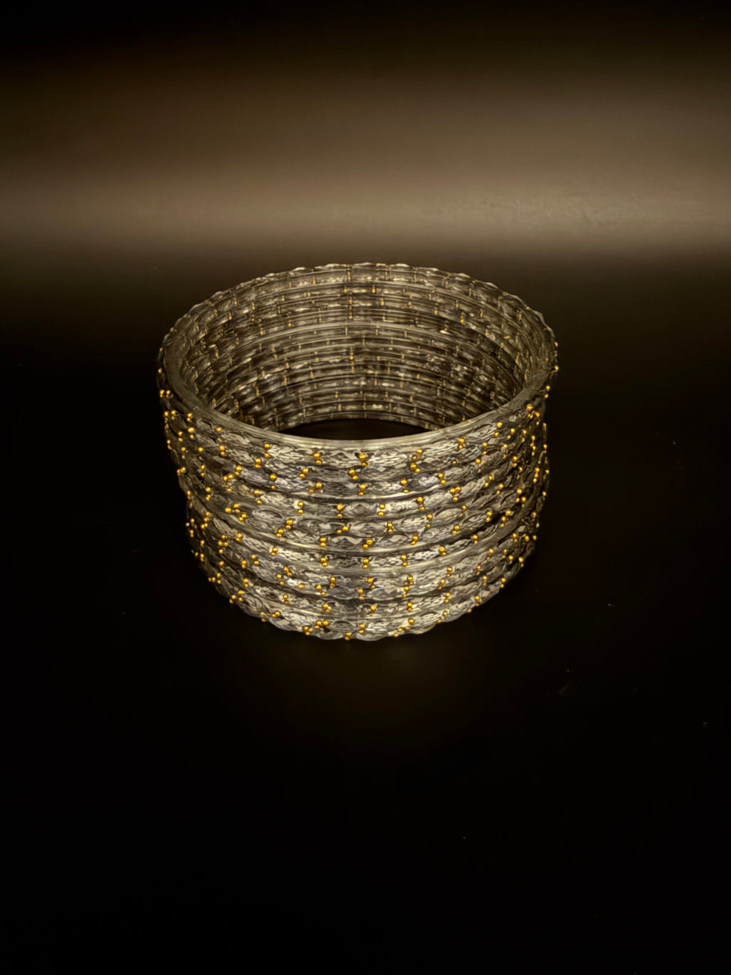 Raindrop Glass Bangles (Set of 10-12)