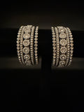 Silver Bejewelled Bangle Set