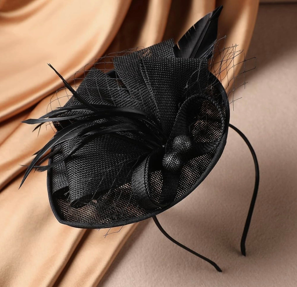 Burgundy Fascinator