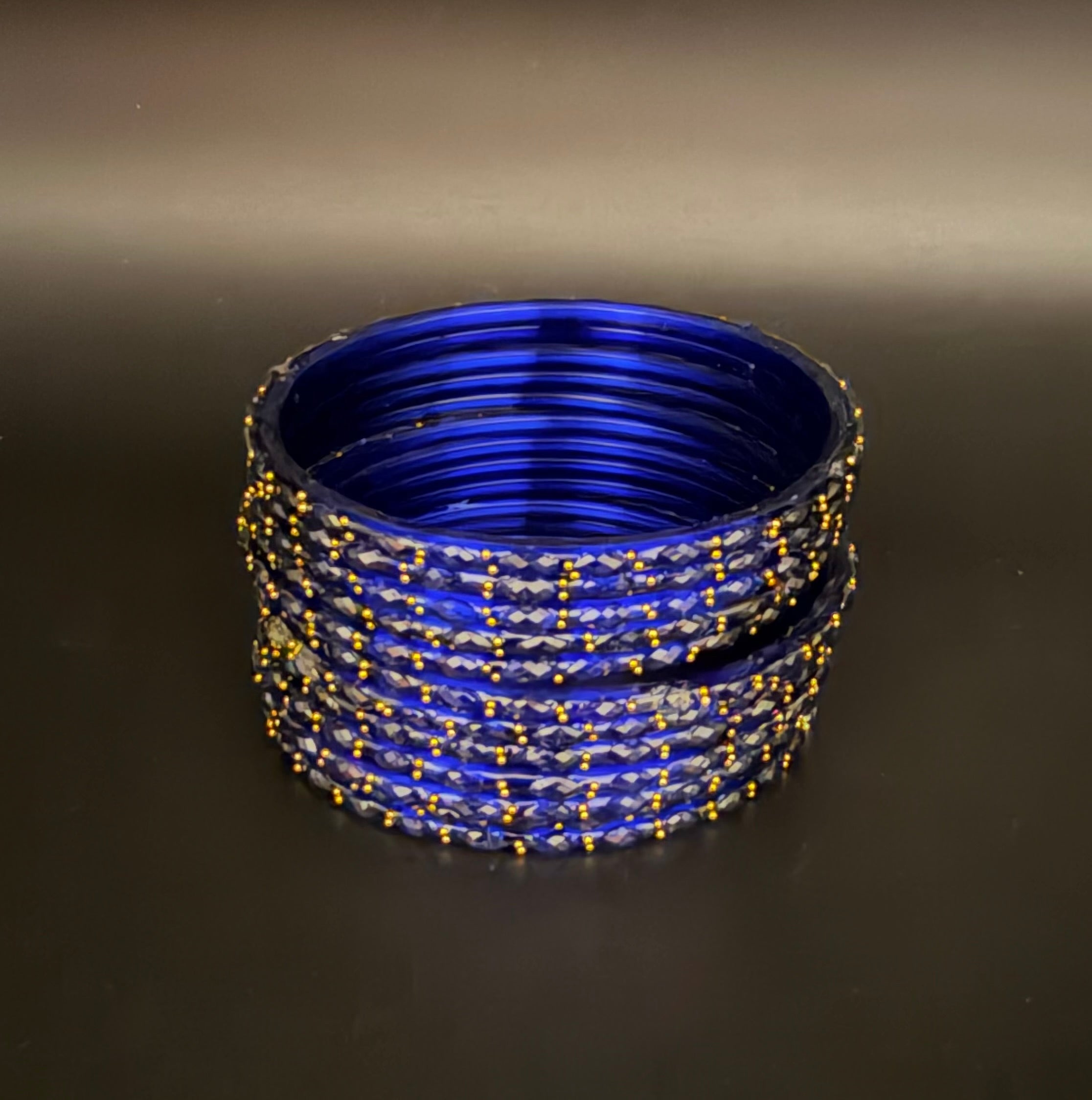 Raindrop Glass Bangles (Set of 10-12)