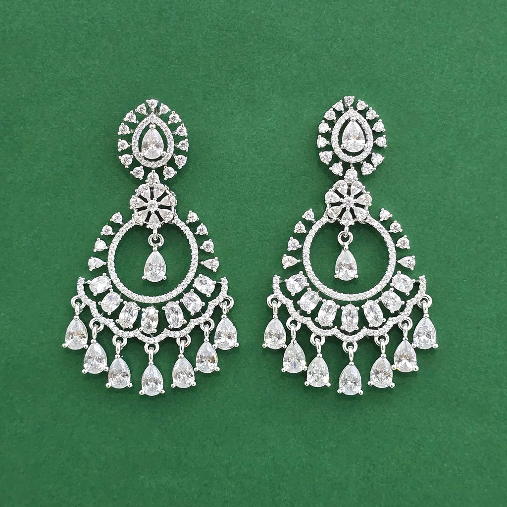 Aarohi Cubic Zirconia Dangly Earrings