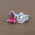 Cubic Zirconia Adjustable Ring