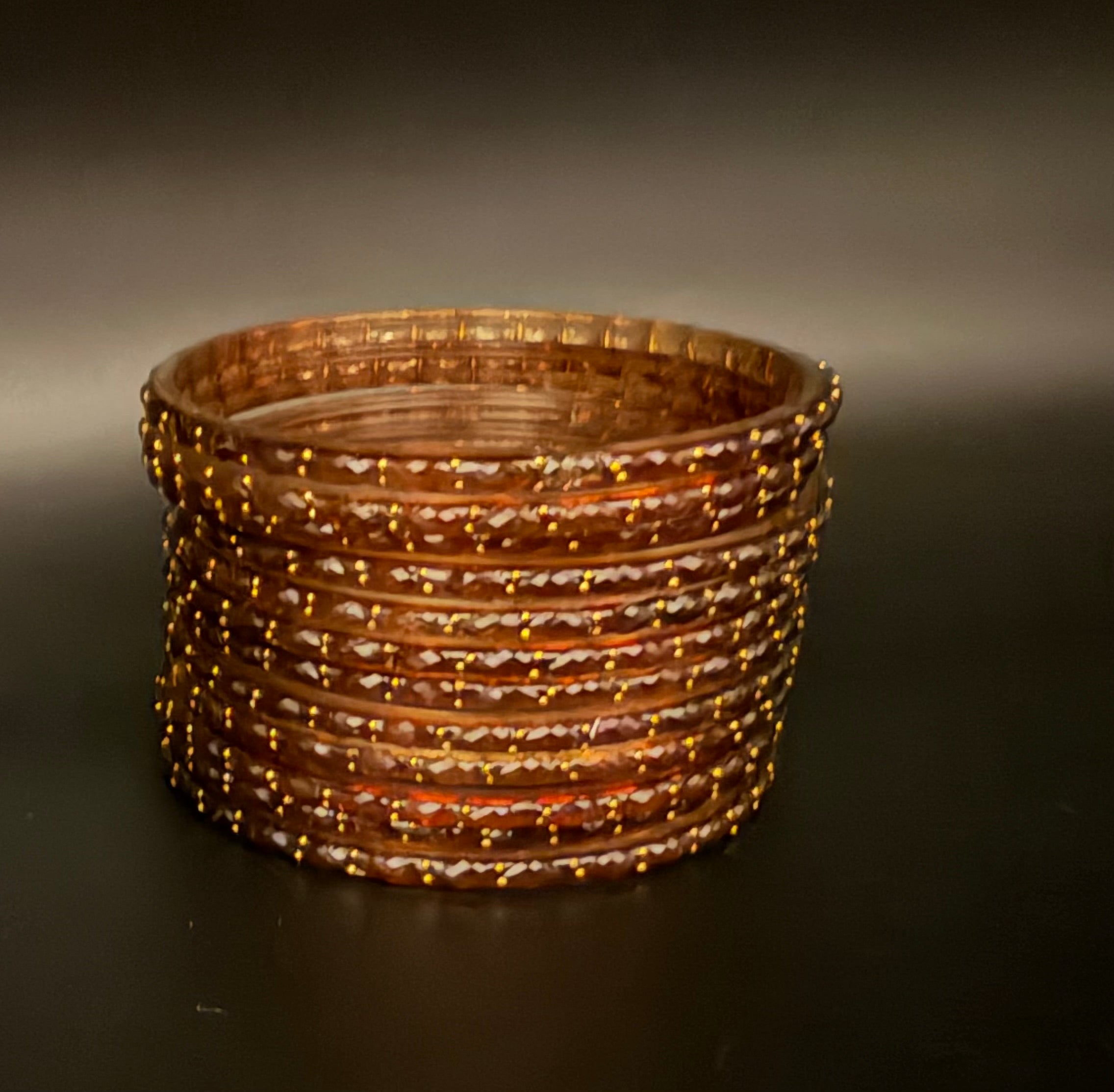 Raindrop Glass Bangles (Set of 10-12)